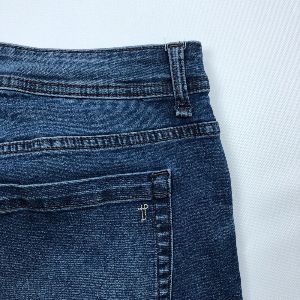 TPJ Perfect Jean Slim Thick Dark Wash Stretch Denim Jeans Mens 38x30